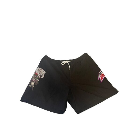 Circle K Mountain Dew Purple Thunder Rare Limited Black Swim Shorts Men’s  XXL - Picture 1 of 10